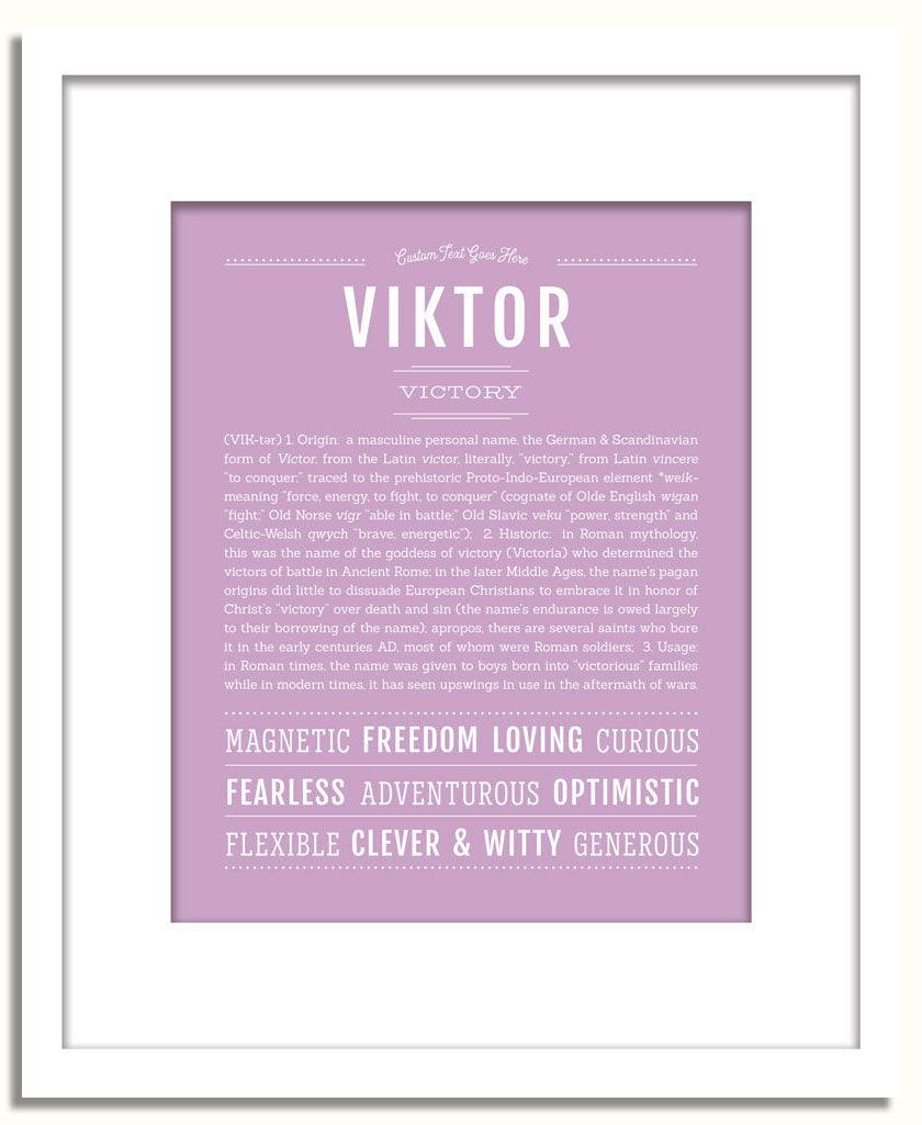 Frame Options | Lilac | White Frame, Matted