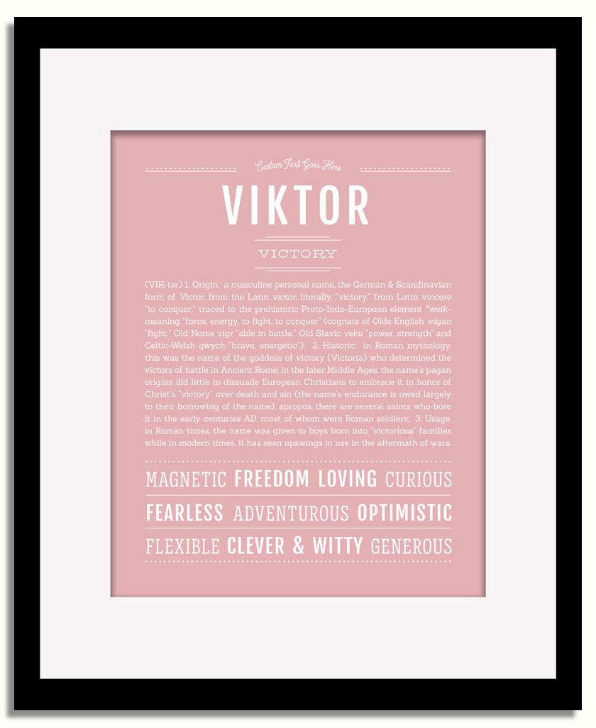 Frame Options | Dusty Rose | Black Frame, Matted