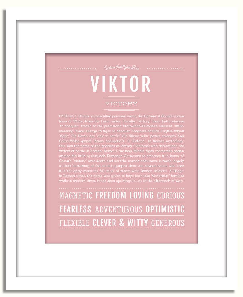 Frame Options | Dusty Rose | White Frame, Matted