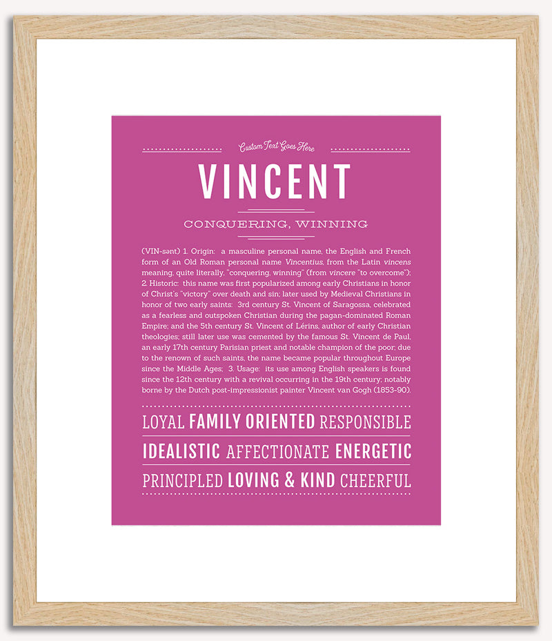 Vincent | Name Art Print