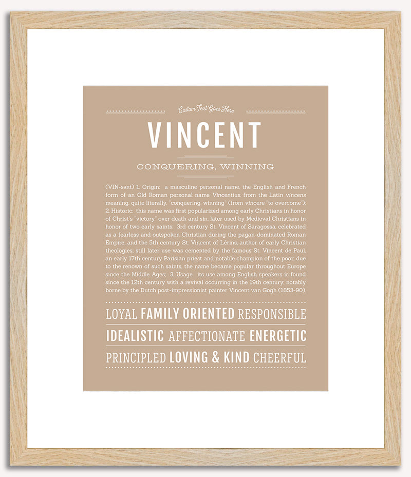 Vincent | Name Art Print