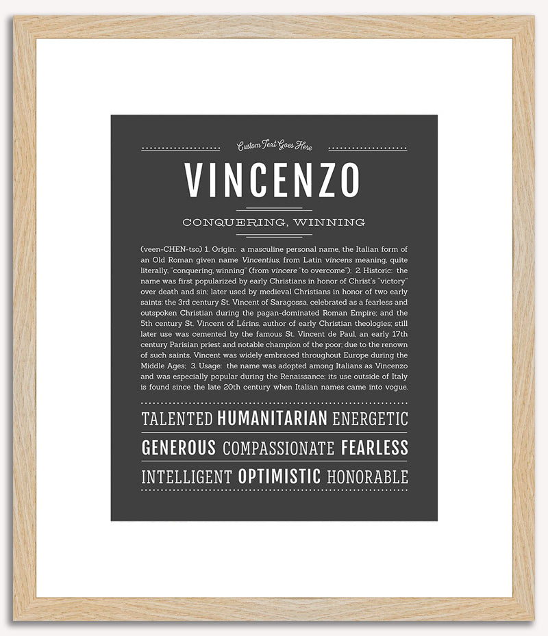 Vincenzo | Name Art Print