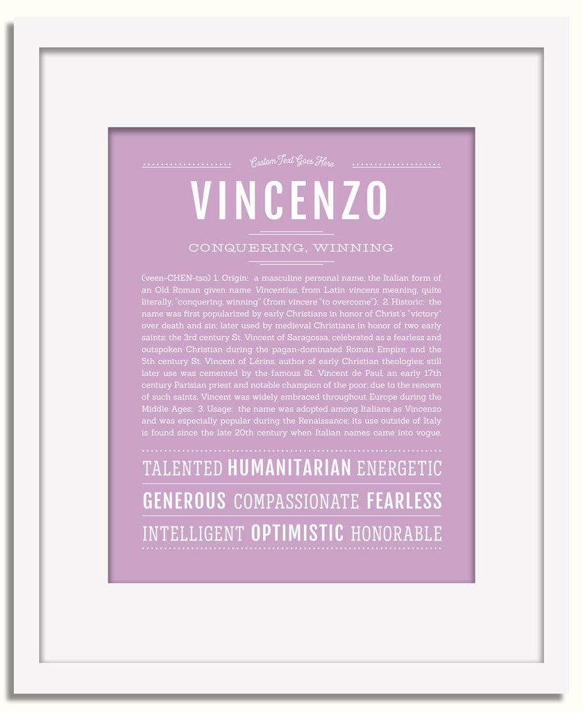 Frame Options | Lilac | White Frame, Matted