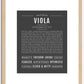 Viola | Name Art Print