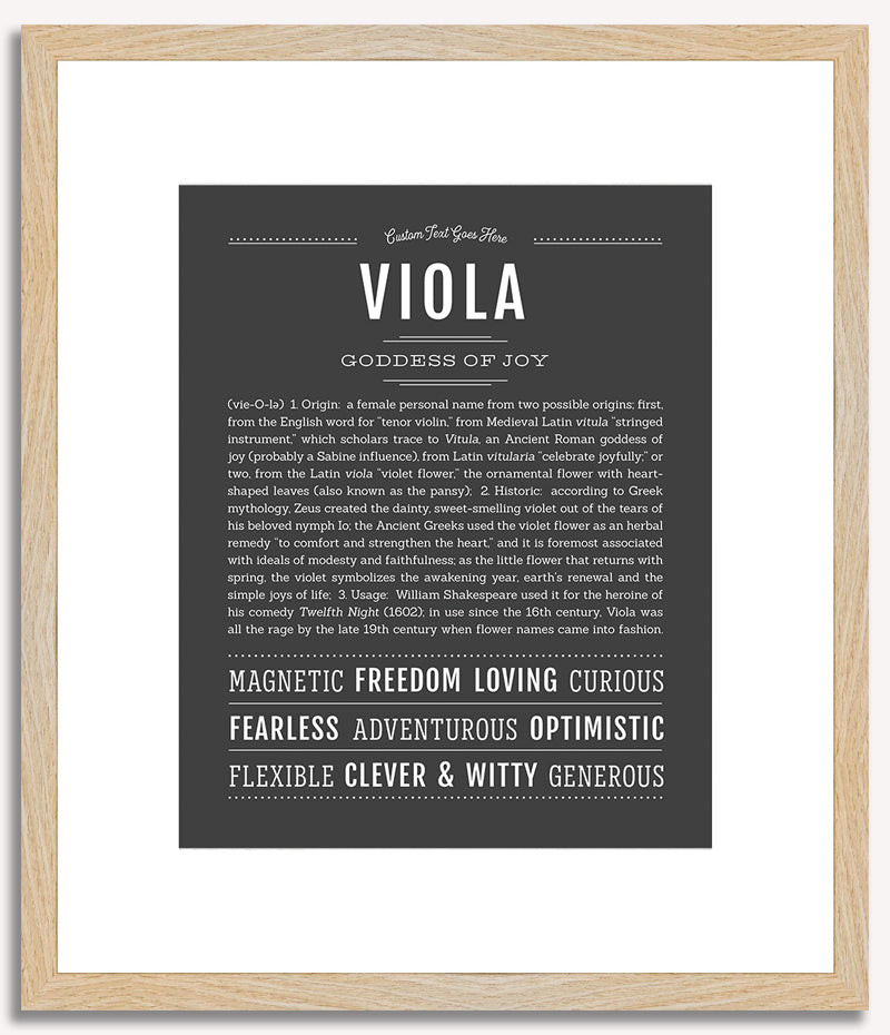 Viola | Name Art Print