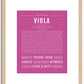 Viola | Name Art Print