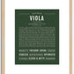 Viola | Name Art Print