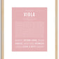 Viola | Name Art Print