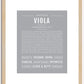 Viola | Name Art Print