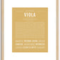 Viola | Name Art Print