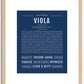 Viola | Name Art Print