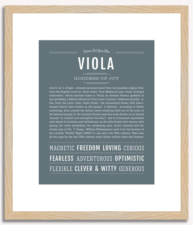 Viola | Name Art Print