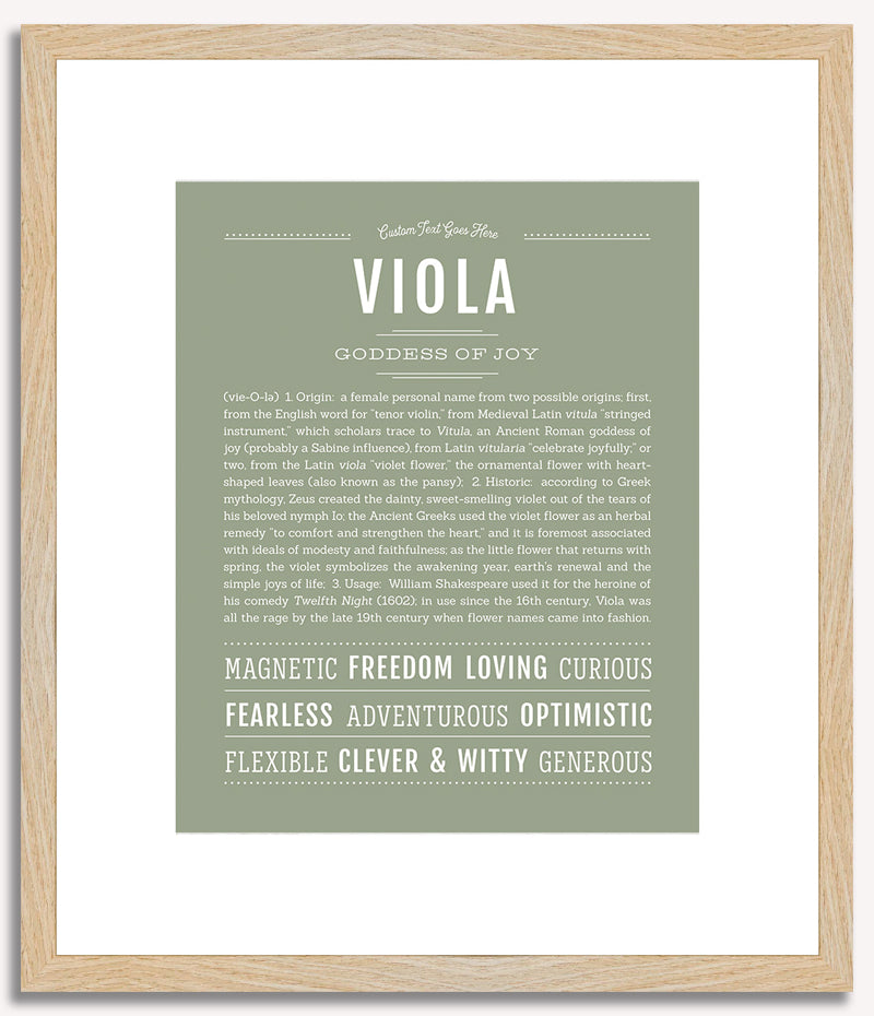 Viola | Name Art Print