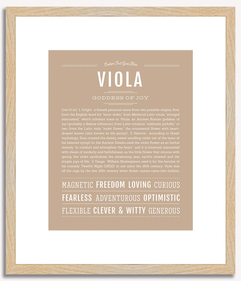 Viola | Name Art Print