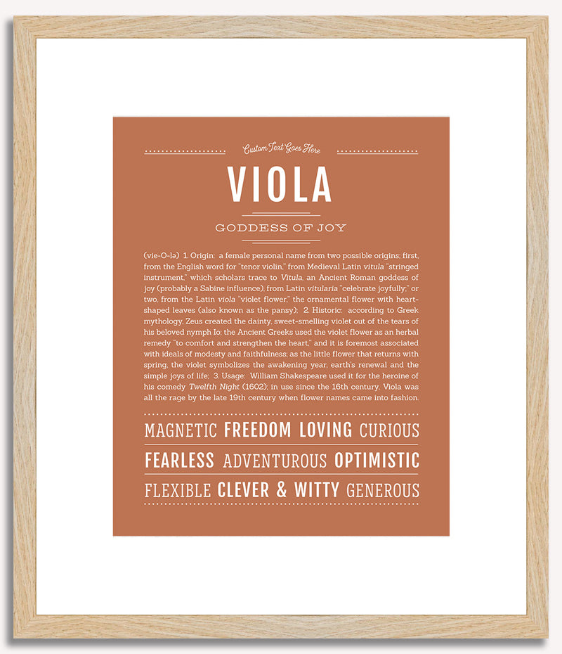 Viola | Name Art Print