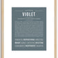 Violet | Name Art Print