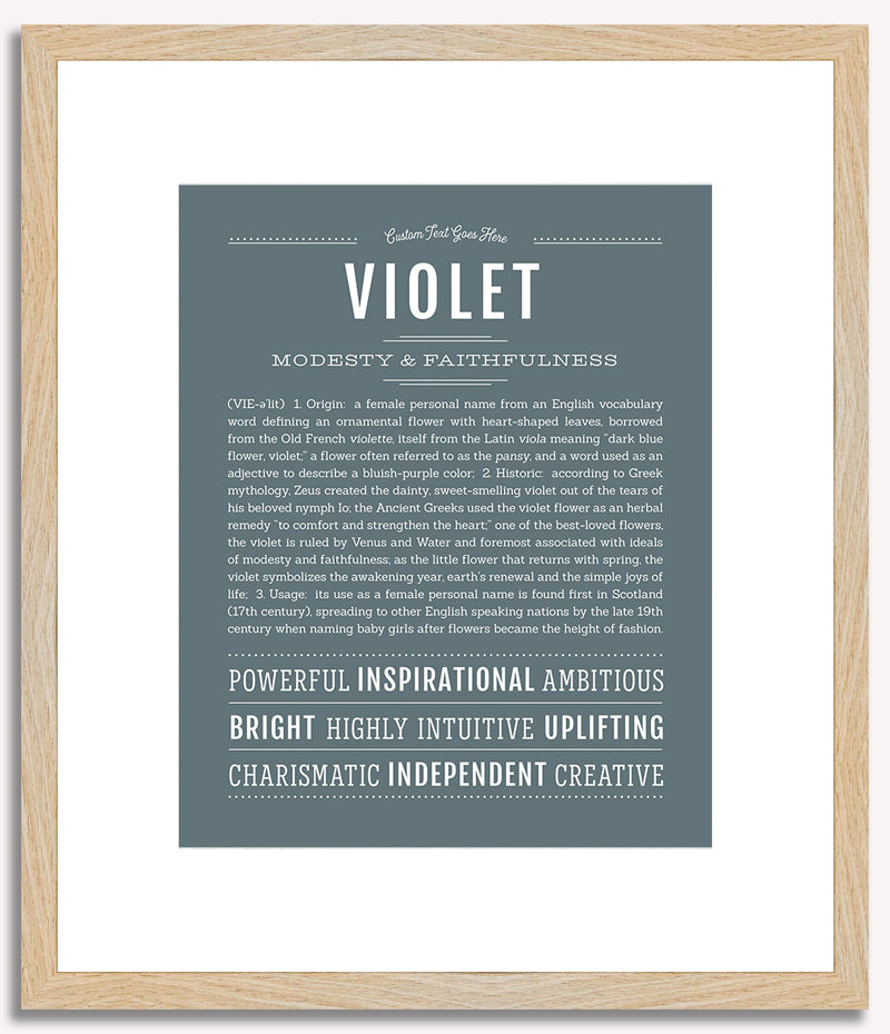 Violet | Name Art Print