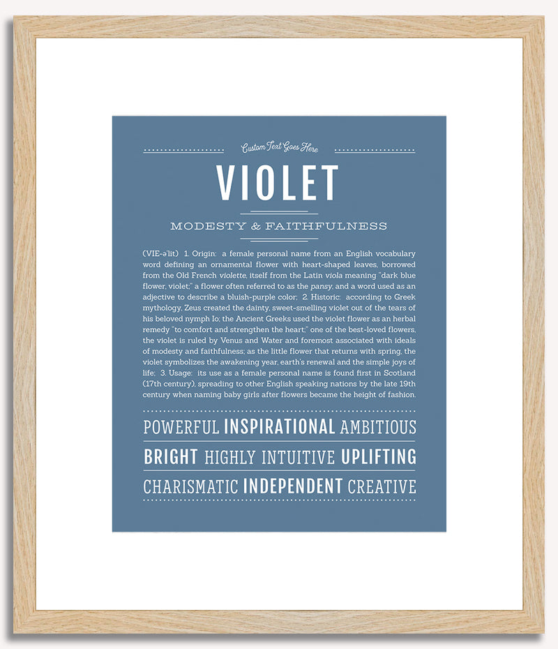 Violet | Name Art Print