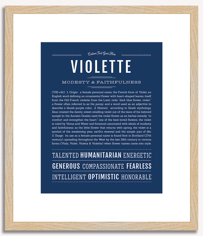 Violette | Name Art Print