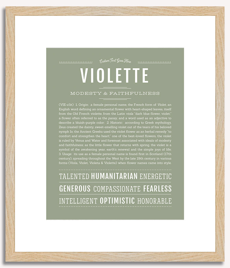 Violette | Name Art Print