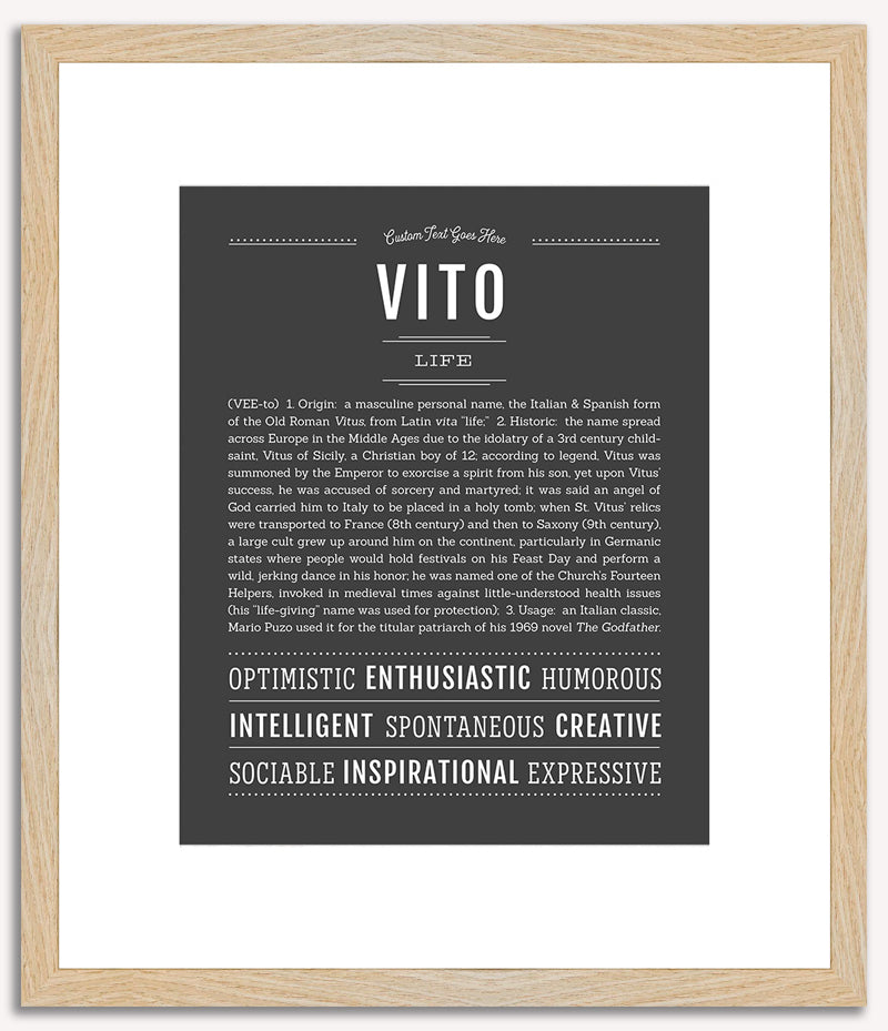 Vito | Name Art Print