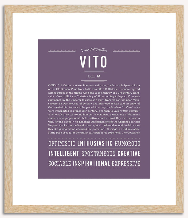 Vito | Name Art Print