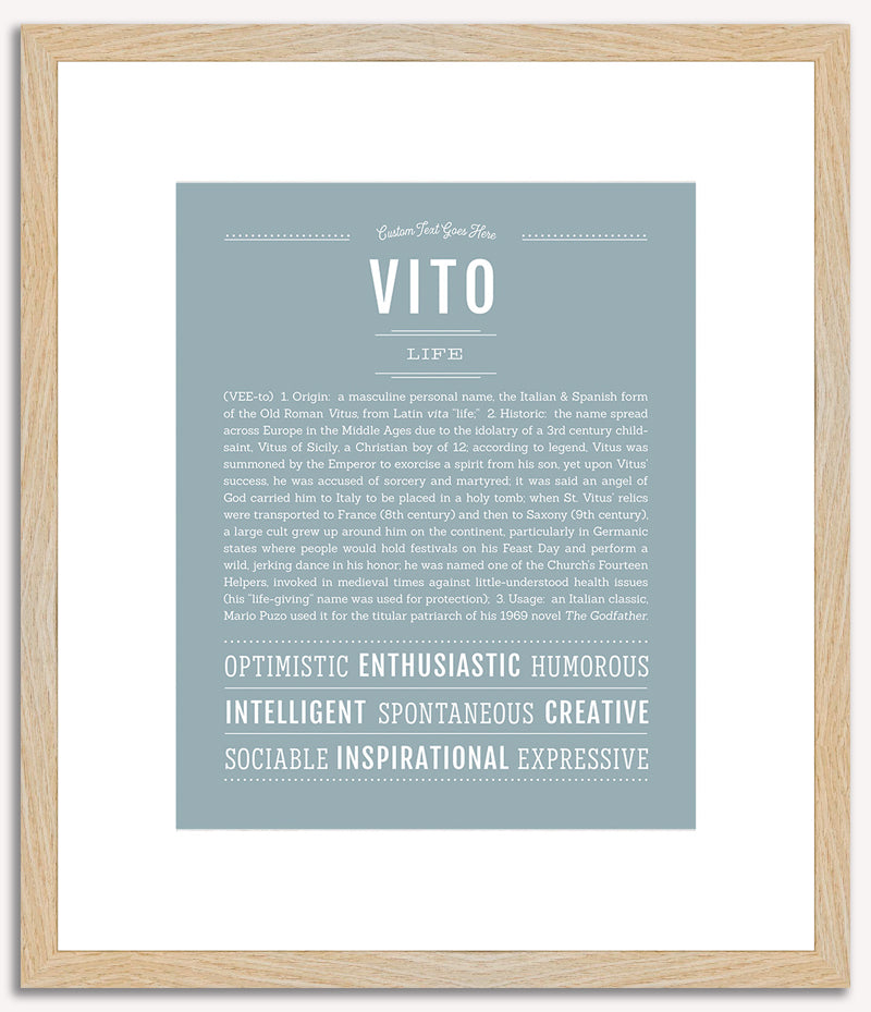 Vito | Name Art Print