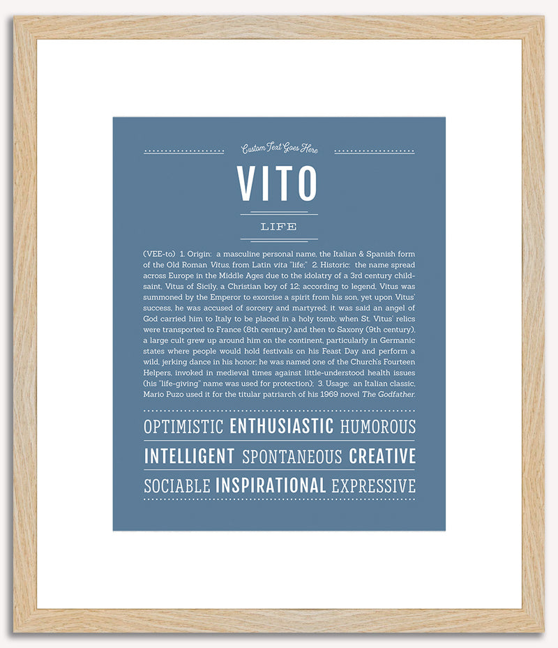 Vito | Name Art Print