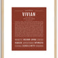 Vivian | Name Art Print