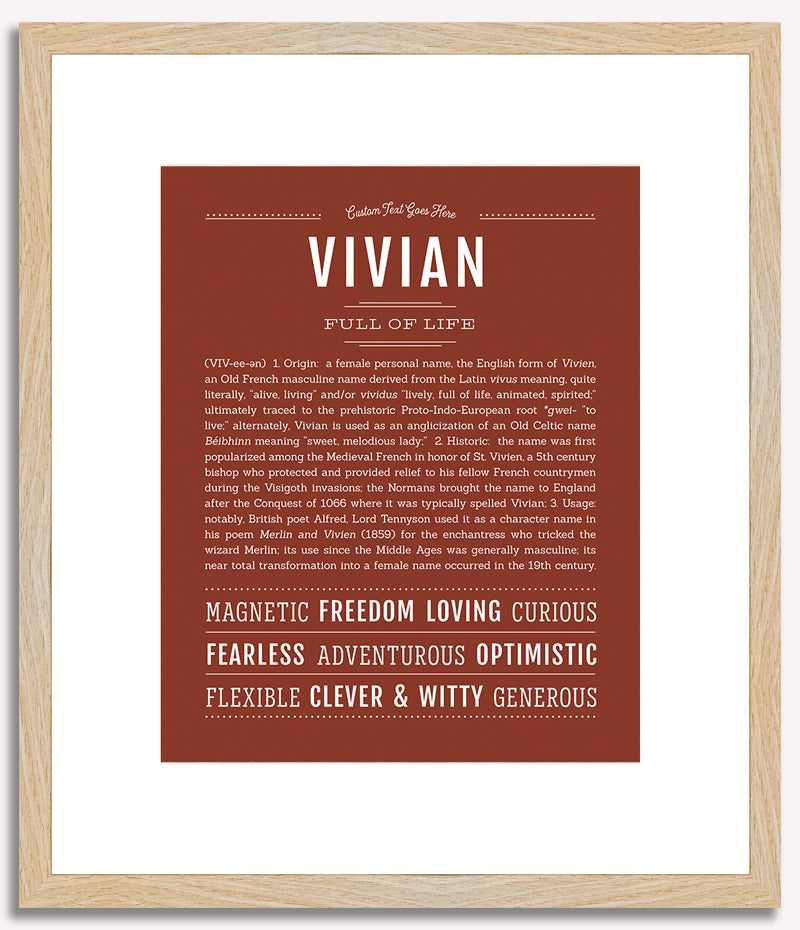 Vivian | Name Art Print