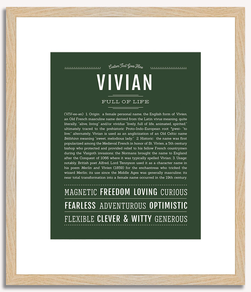 Vivian | Name Art Print