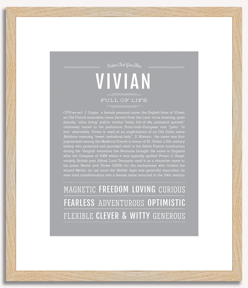 Vivian | Name Art Print