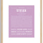 Vivian | Name Art Print