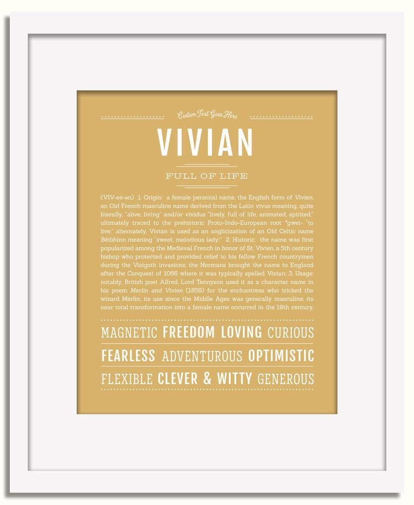 Frame Options | Matte Gold | White Frame, Matted