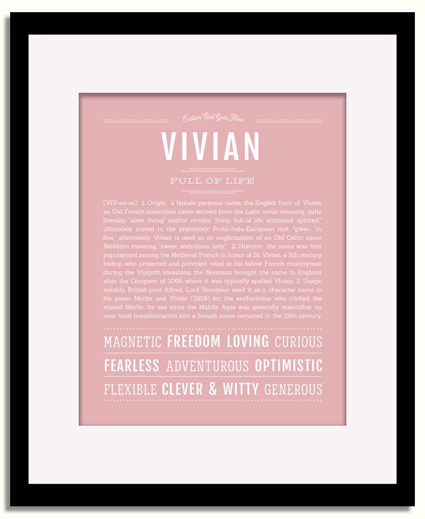 Frame Options | Dusty Rose | Black Frame, Matted