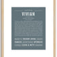 Vivian | Name Art Print