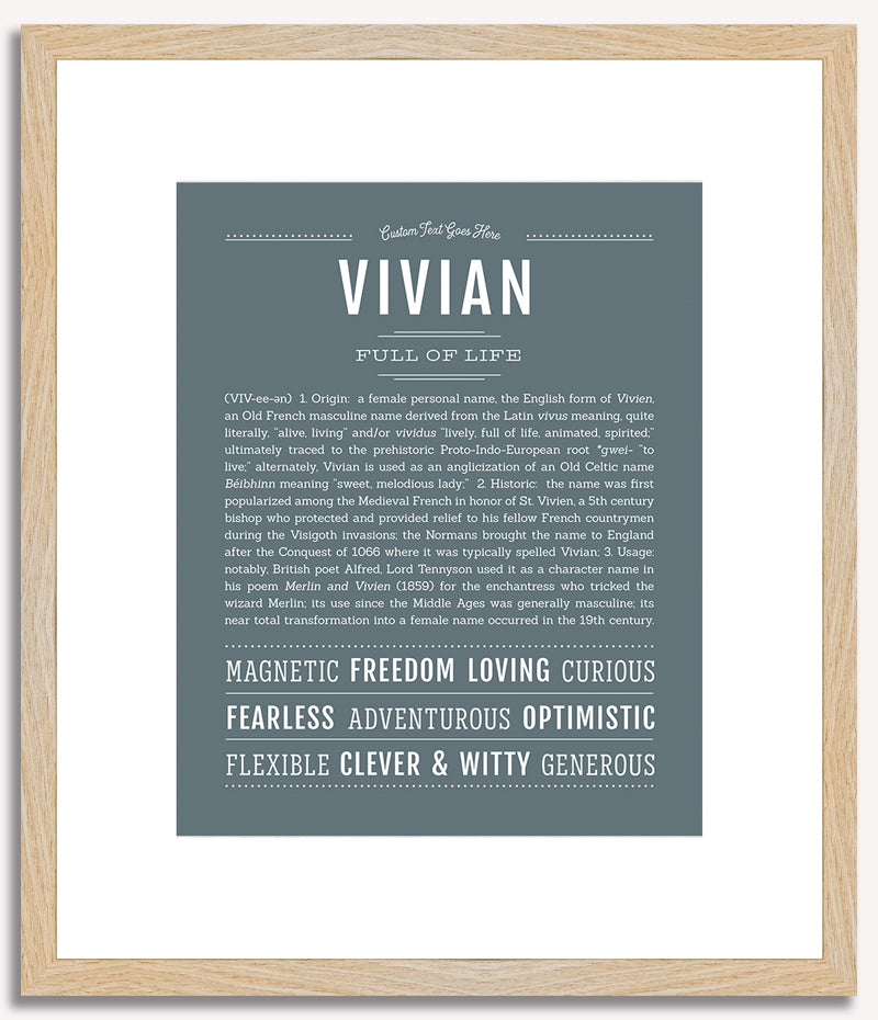 Vivian | Name Art Print