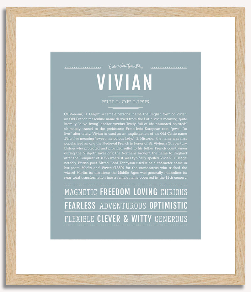 Vivian | Name Art Print