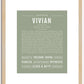 Vivian | Name Art Print