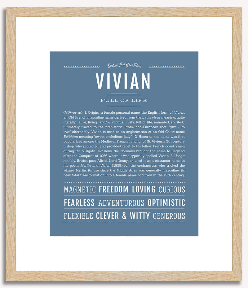 Vivian | Name Art Print