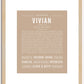 Vivian | Name Art Print