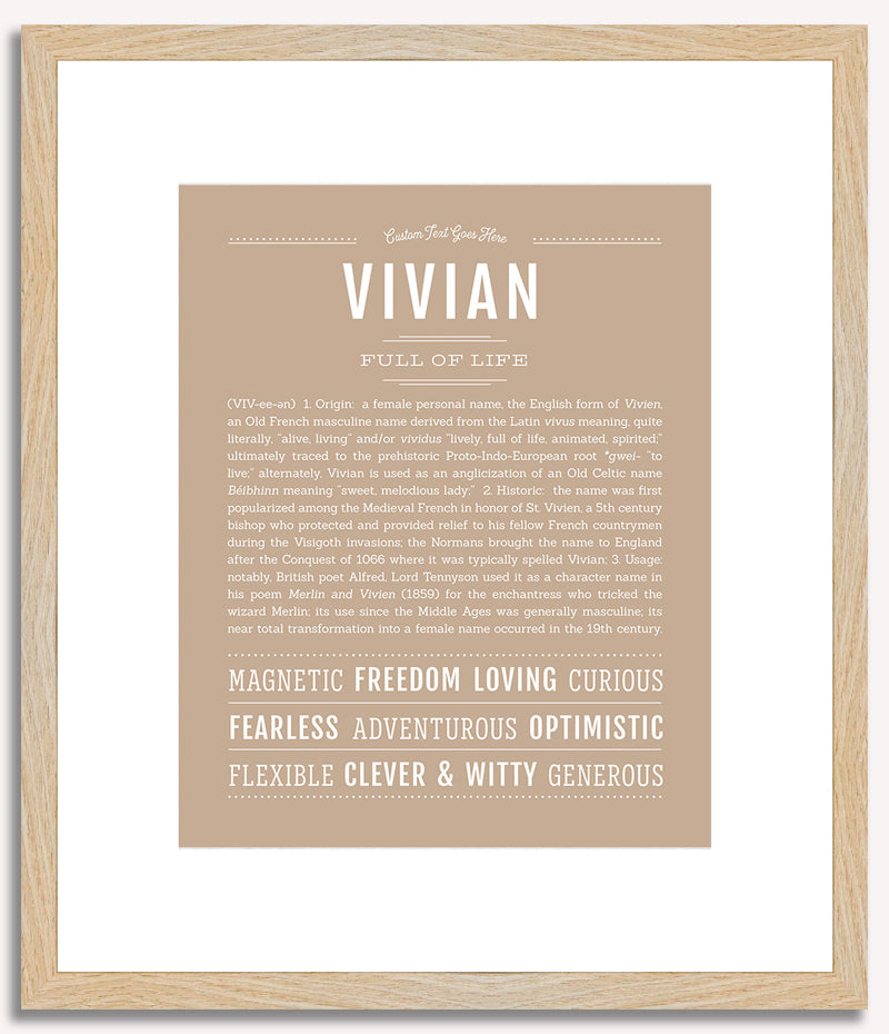 Vivian | Name Art Print