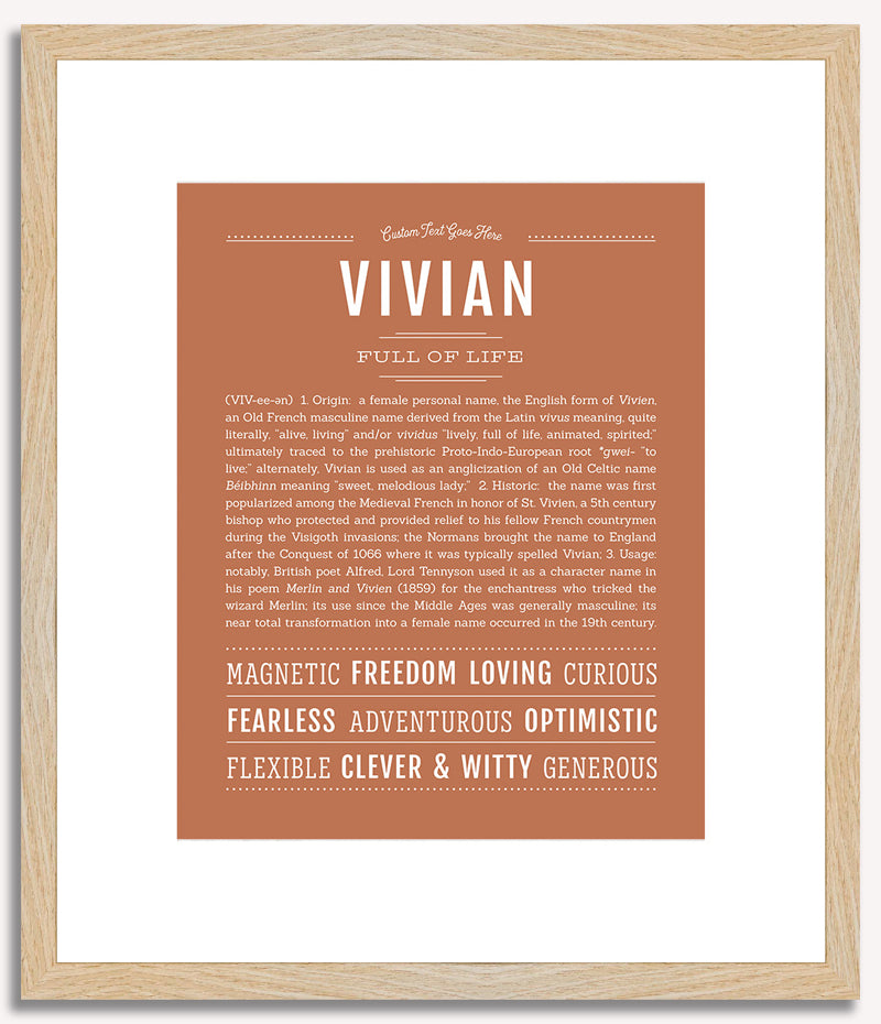 Vivian | Name Art Print