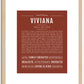 Viviana | Name Art Print