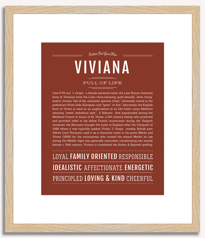 Viviana | Name Art Print