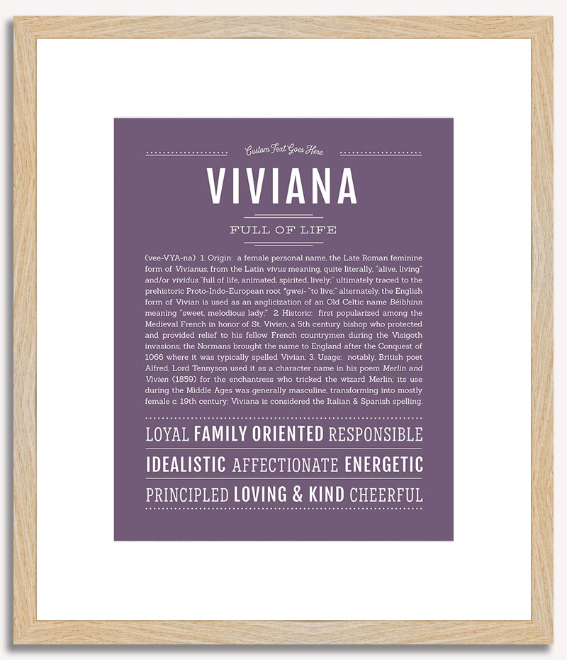 Viviana | Name Art Print