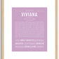 Viviana | Name Art Print