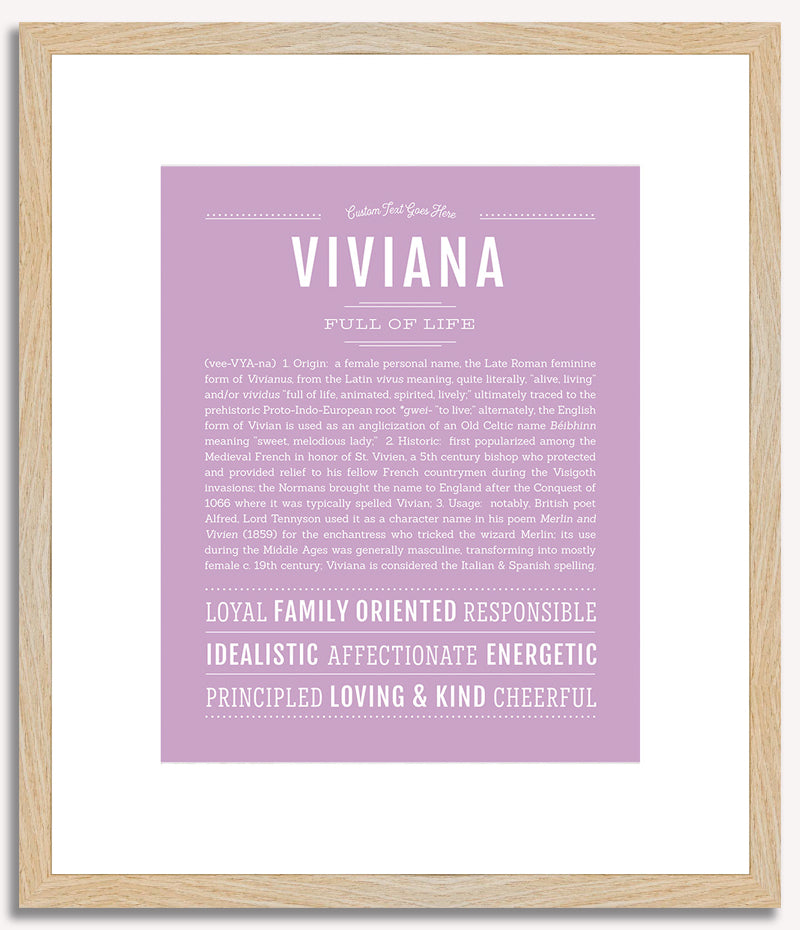 Viviana | Name Art Print