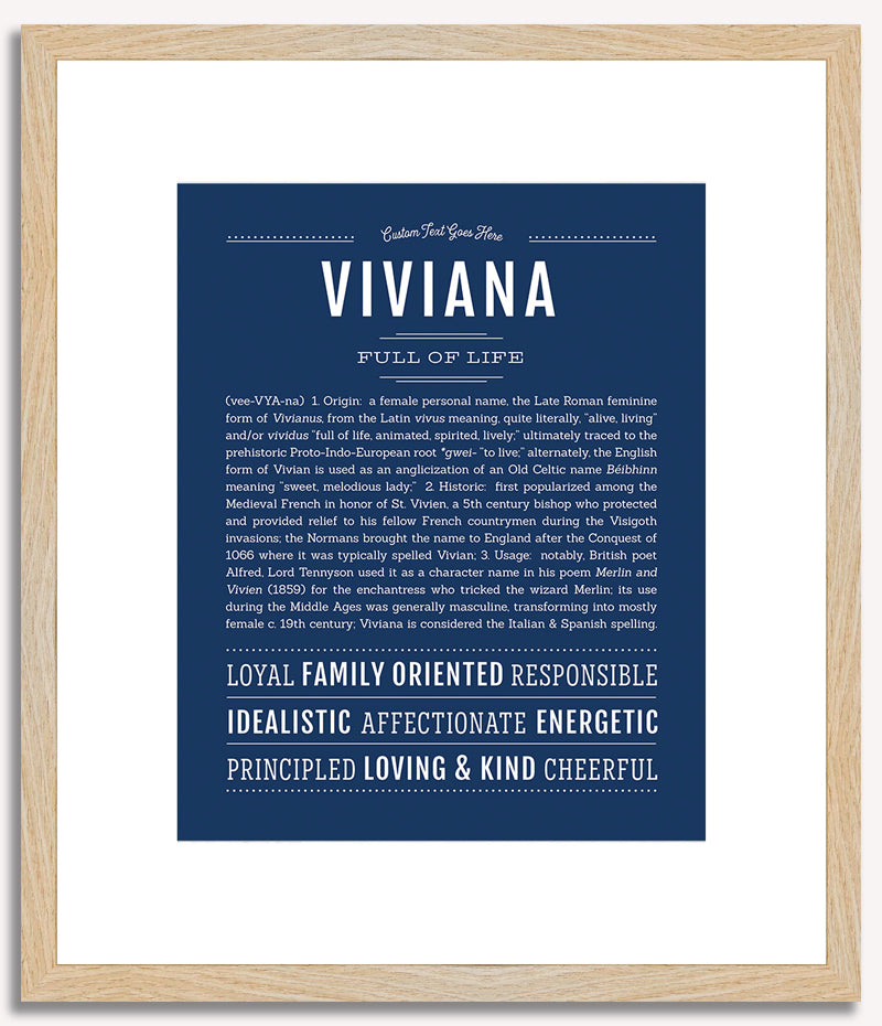 Viviana | Name Art Print