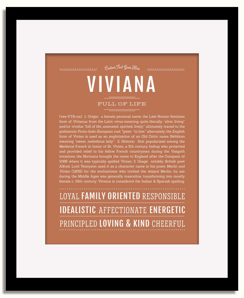 Frame Options | Terra Cotta | Black Frame, Matted